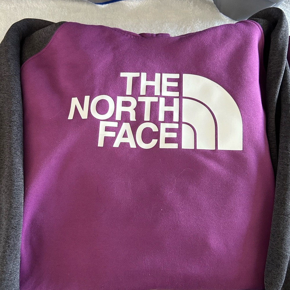 The North Face Women's Purple and Gray Fleece Jacket